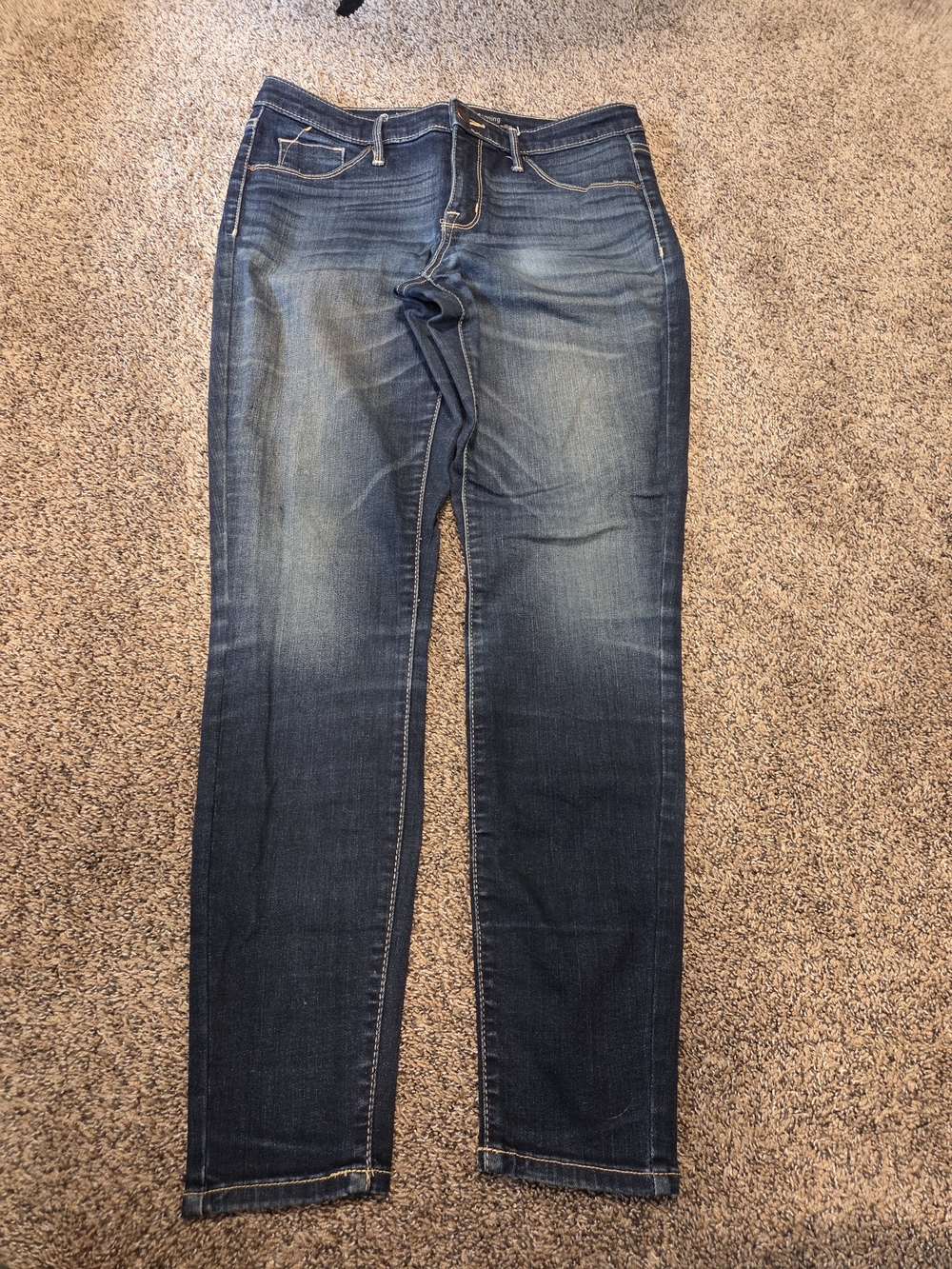 Mossimo Sz 8/29 Regular Mid-rise Dark Blue Skinny Jeggings Jeans
